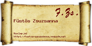 Füstös Zsuzsanna névjegykártya